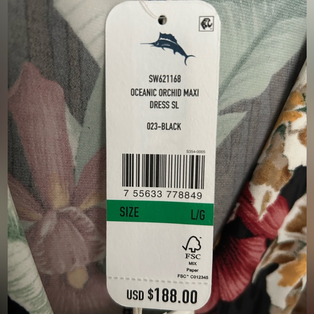 Tommy Bahama Oceanic Orchid Maxi Dress NWT - Picture 8 of 14